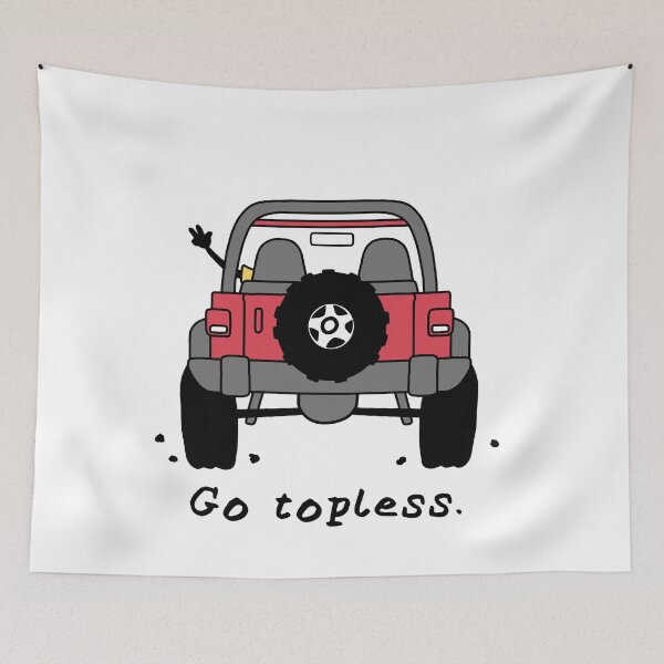 Item preview, Go Topless Wrangler Red designed and sold by Bowser-craft.