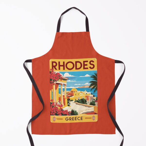 Item preview, A Vintage Travel Art of Rhodes - Greece designed and sold by GoodOldVintage.