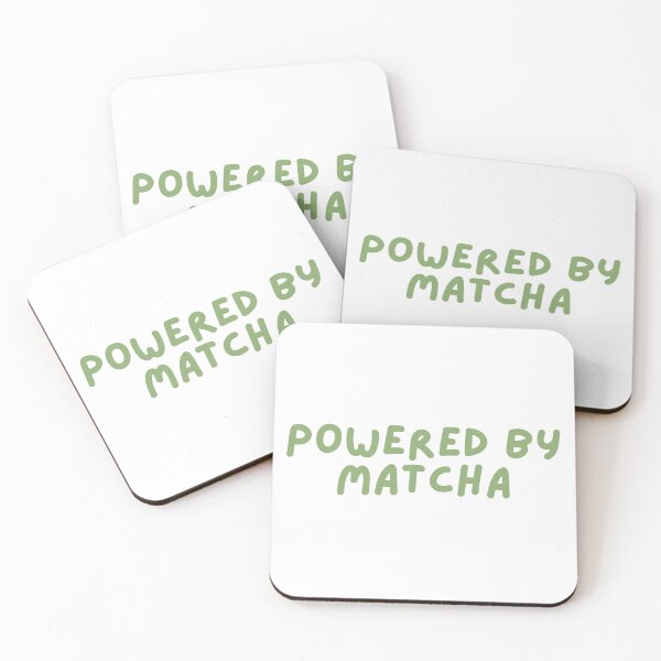 Item preview, Powered By Matcha | Iced Drink | Latte designed and sold by The Turquoise Brush.