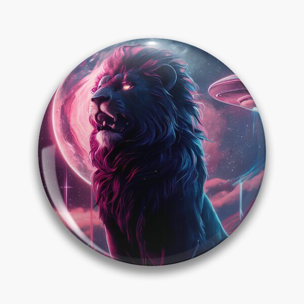 Item preview, Lion on a galactic background designed and sold by Paul-Place.