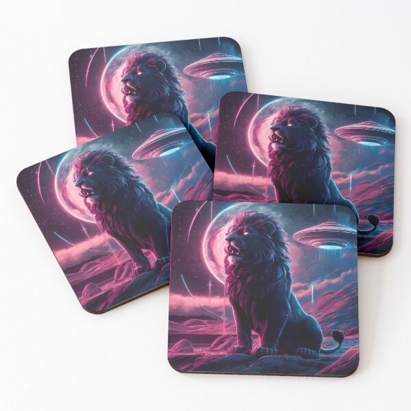 Item preview, Lion on a galactic background designed and sold by Paul-Place.