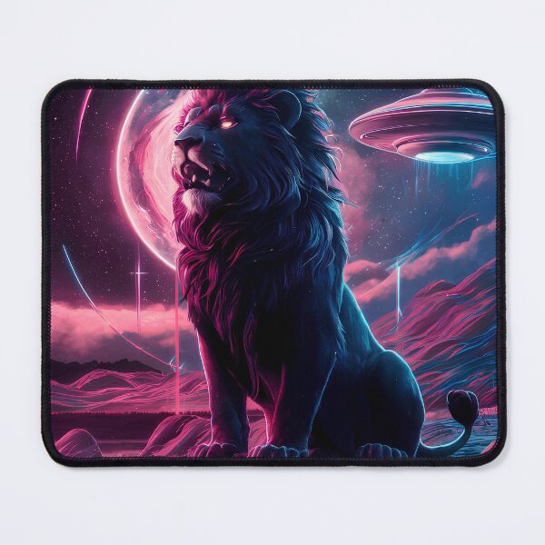 Item preview, Lion on a galactic background designed and sold by Paul-Place.