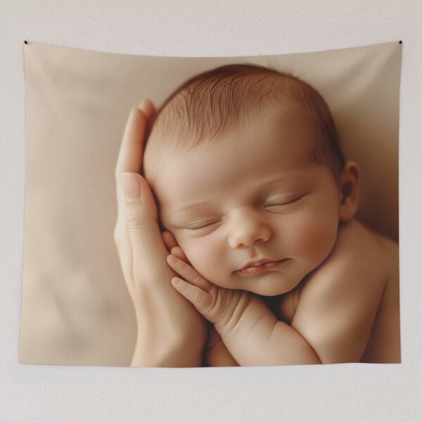 Item preview, Newborn baby sleeping peacefully designed and sold by anytka.