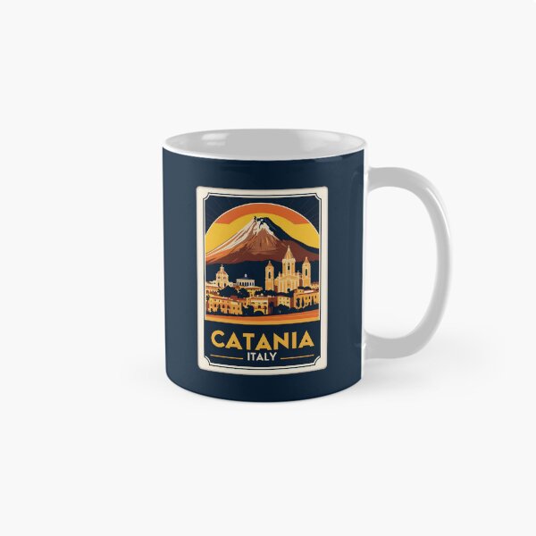 Artikelvorschau, Eine Vintage Reiseillustration von Catania - Italien entworfen und verkauft von GoodOldVintage.