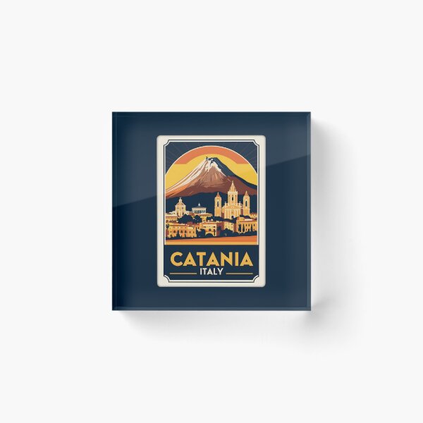 Item preview, A Vintage Travel Illustration of Catania - Italy designed and sold by GoodOldVintage.