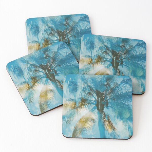 Item preview, Palm trees sway under blue skies designed and sold by anytka.