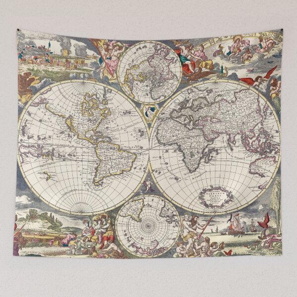 Item preview, Nova Totius Terrarum orbis tabula old map designed and sold by movingraph.