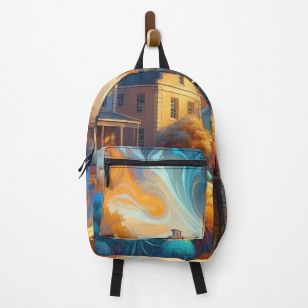 Item preview, Stellenbosch at 9PM – Vibrant Abstract AI Cityscape with Floral Touches for Clothing & Accessories designed and sold by knalpot-design.