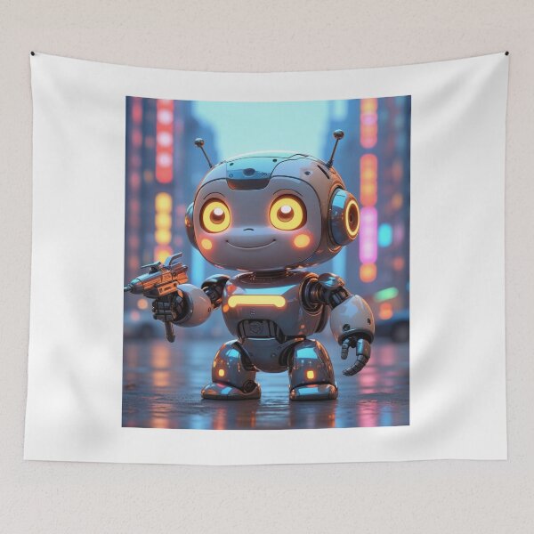 Item preview, Funny Futuristic Robot – Anime Chubby Bot designed and sold by Aitor700.