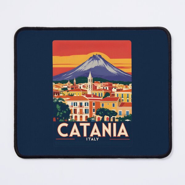 Item preview, A Vintage Travel Illustration of Catania - Italy designed and sold by GoodOldVintage.