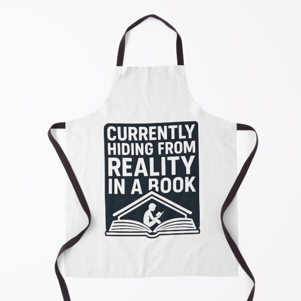 Item preview, Currently Hiding from Reality in a Book – Modern Minimalist Reader Quote designed and sold by Kybruno's Creations.