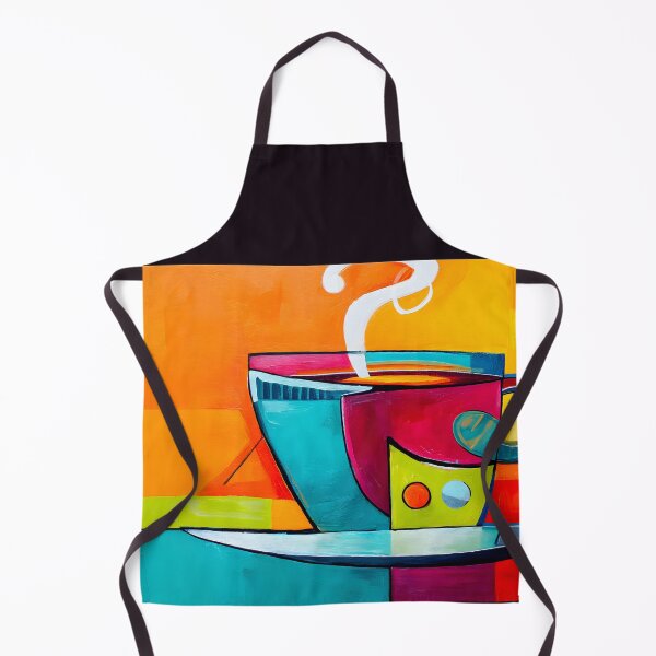 Item preview, Dynamic Coffee - A Bold Abstract Exploration of Steaming Vibes and Geometric Colors designed and sold by OlfactoART Studio.