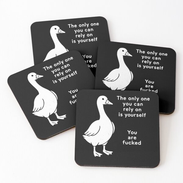 Item preview, Goose of Harsh Truth – Self-Reliance designed and sold by Monochromaniaus.