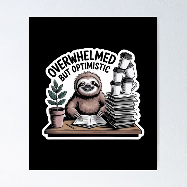 Item preview, Sloth Productivity designed and sold by MemeCrafted.