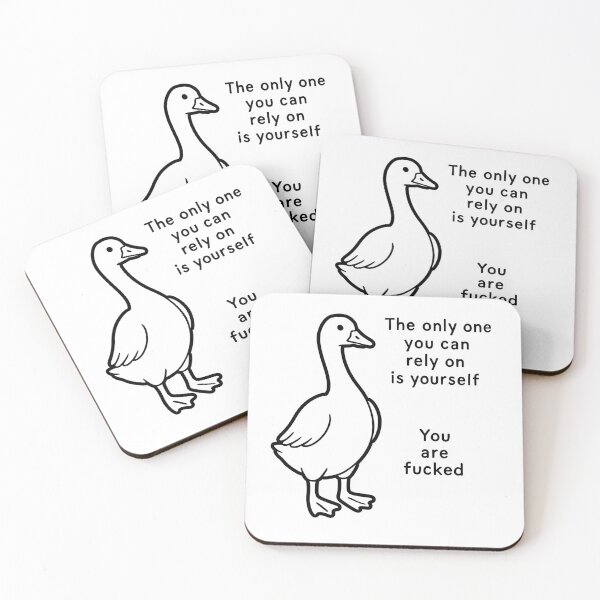 Item preview, Goose of Harsh Truth – Self-Reliance designed and sold by Monochromaniaus.