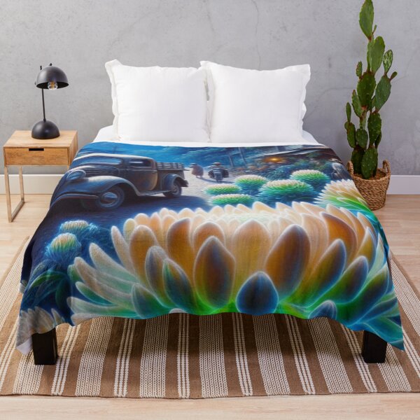 Item preview, Ambon City at 9PM – Abstract AI Nightscape with Vibrant Colors and Floral Accents for Clothing & Accessories designed and sold by knalpot-design.