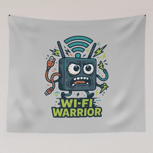 Item preview, WiFi Warrior – Signal or Nothing designed and sold by TeeLabDesign.