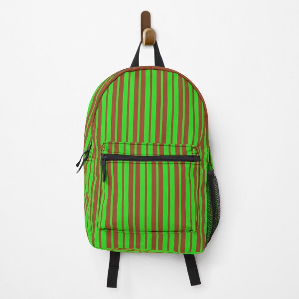 Item preview, Vertical Green Brown Stripes Pattern Design designed and sold by PatternTitan.