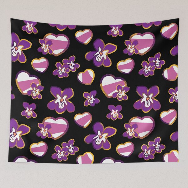 Item preview, WLW/Sapphic Pride Tile (Black) designed and sold by PrideofDragons.