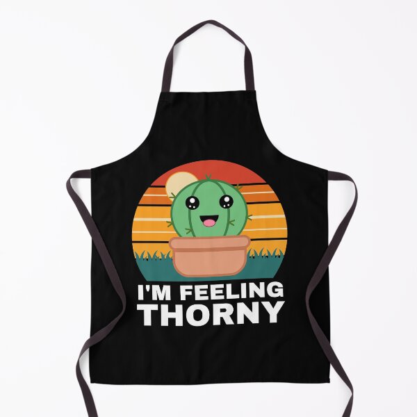 Item preview, I'm Feeling Thorny - Funny Kawaii Retro Sunset Cactus Pun designed and sold by Sunserize Designs.