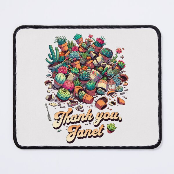 Item preview, Thank You Janet – The Good Place Cactus Glitch Succulent Art designed and sold by PricklyBearArt.