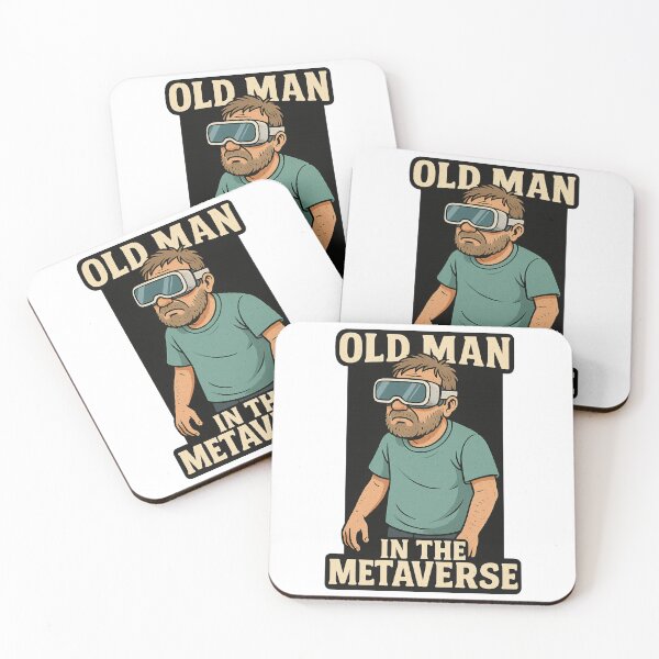Item preview, Old Man in the Metaverse Funny VR  designed and sold by memememescat.