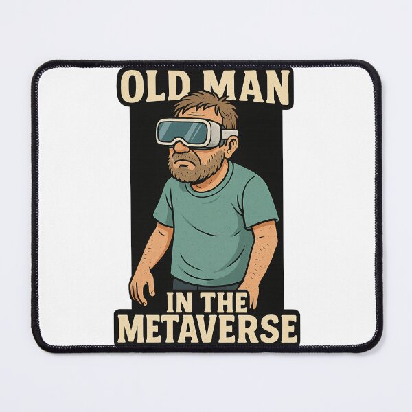 Item preview, Old Man in the Metaverse Funny VR designed and sold by memememescat.