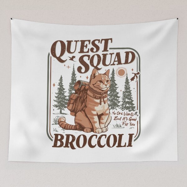 Item preview, Quest Squad Broccoli Onyx Storm Fourth Wing Book Lover Gifts designed and sold by VirgilPeck.