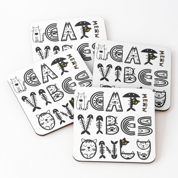 Item preview, cat vibes designed and sold by clickandmagic.
