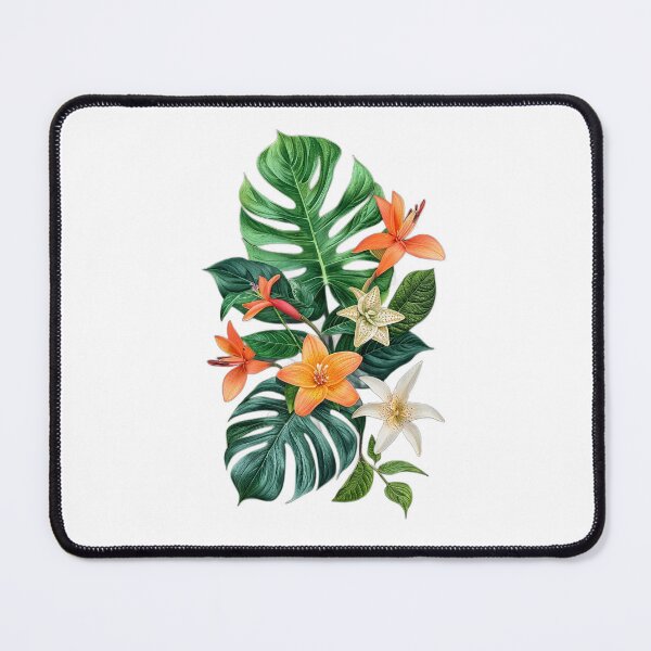 Item preview, Monstera and Flowering Tropical Collage 1 designed and sold by SparroCreative.