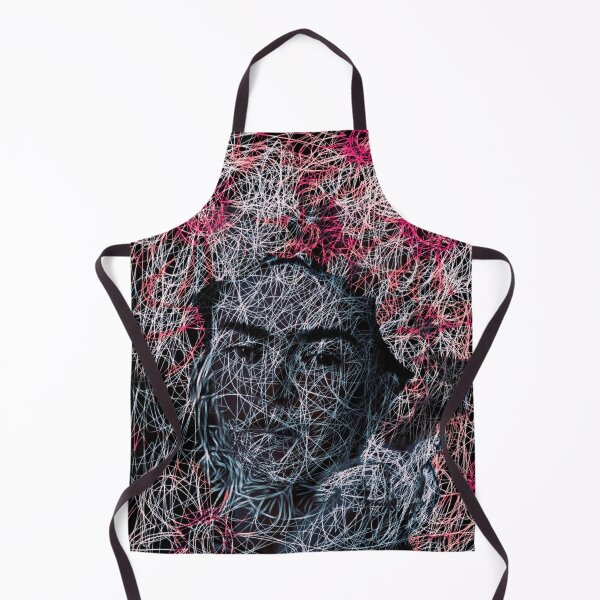 Item preview, Frida Kahlo scribble portrait - Dark and Defiant Art by Red Sirio Art designed and sold by Red Siri0 Art.