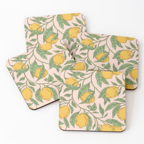Item preview, Vintage William Morris Art Style Botanical Lemon Pattern designed and sold by PurpleLoveStore.
