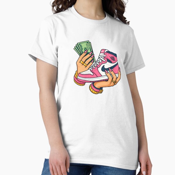 Item preview, Pink Sneaker & Cash Vibes | Bold Streetwear Fashion Art designed and sold by UrbanEmpire.