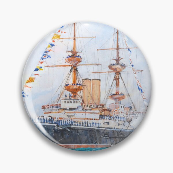 Item preview, HMS Majestic in 1897 designed and sold by 19th Century in Color.