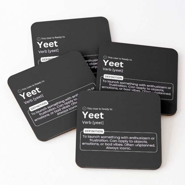 Item preview, This User Is Ready to Yeet – Funny Urban Dictionary Slang Quote designed and sold by The Queer Designer.