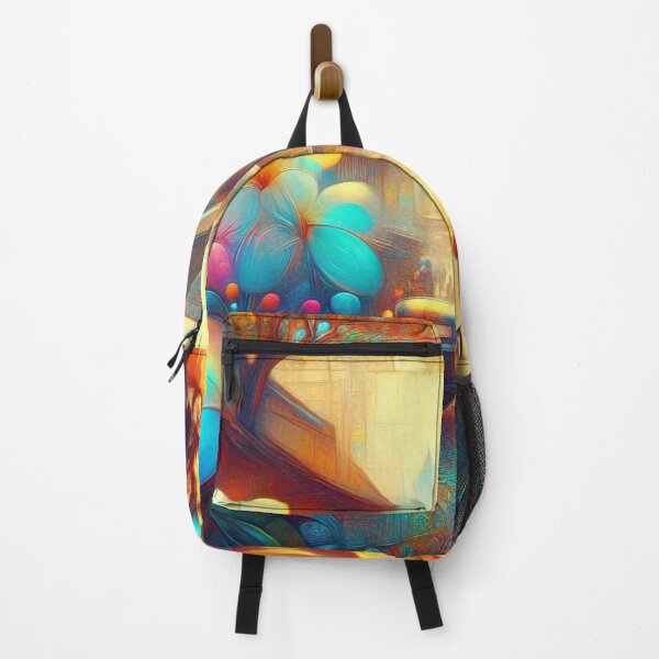 Item preview, Semarang City at 9PM – Abstract AI Nightscape with Glowing Colors and Floral Details for Clothing & Accessories designed and sold by knalpot-design.