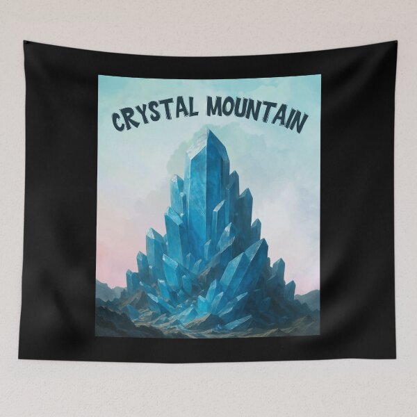 Item preview, Majestic Crystal Mountain in Ethereal Light designed and sold by BogskyShop.