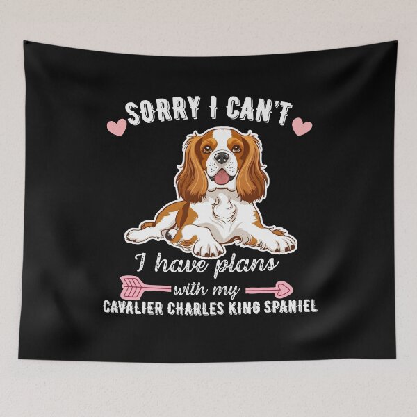 Item preview, Sorry I Can't, I Have Plans With My Cavalier King Charles Spaniel – Elegant Toy Spaniel Design designed and sold by GoodyPaws.
