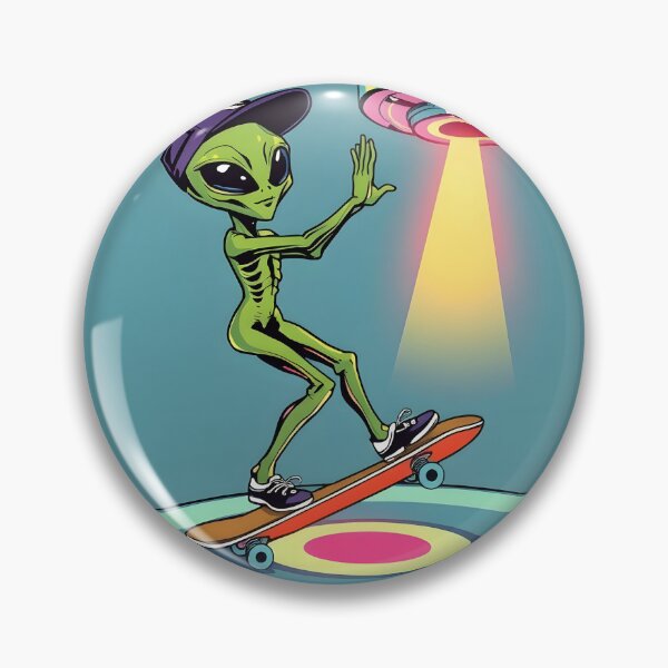 Item preview, Alien Kickflip designed and sold by AlienInkvasion.