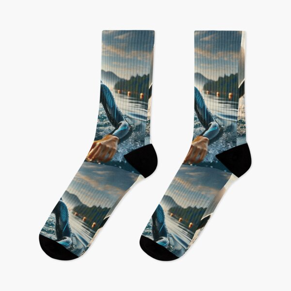 Item preview, “Rise with the Water, Race with the Fire” designed and sold by Triathlongram.
