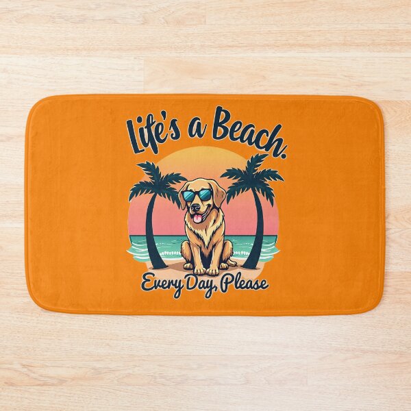Item preview,  Life’s a Beach Every Day – Cool Sunglasses Dog Tropical Sunset Design designed and sold by Jason123za.