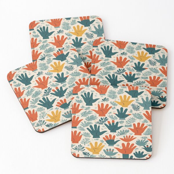 Item preview, Pattern colorful human hands and leafs. designed and sold by DaliaSabryTee.