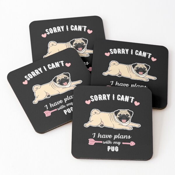 Item preview, Sorry I Can't, I Have Plans With My Pug – Wrinkled Face, Big Love Design designed and sold by GoodyPaws.