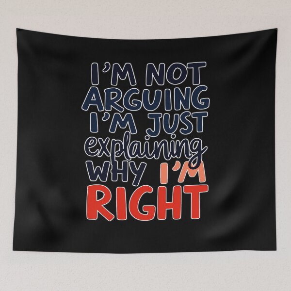 Item preview, Funny argument slogan for clever people designed and sold by ArtCreator2023.