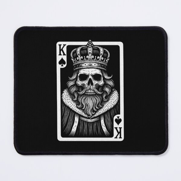 Item preview, King of Death – Skeleton Spade Card designed and sold by Monochromaniaus.