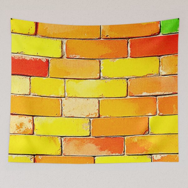 Item preview, Colorful Brick Texture designed and sold by Health And Fitness Posts e-Store.