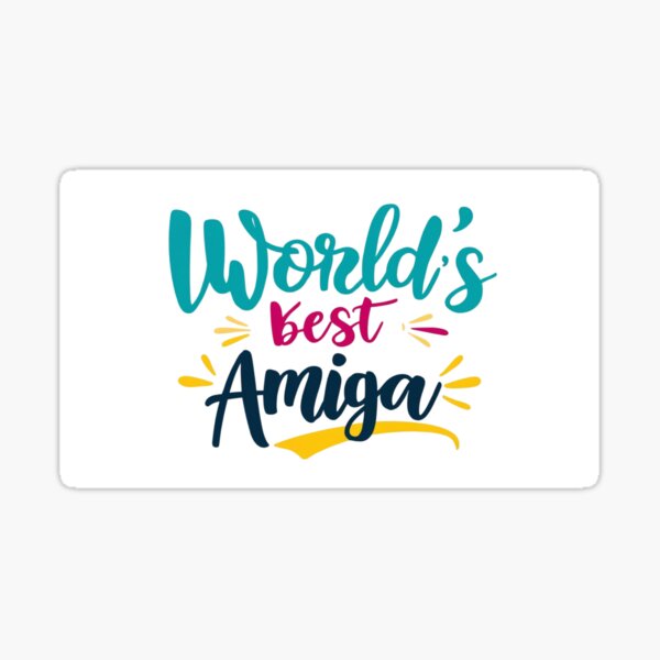 Artikel-Vorschau von Der weltbeste Amiga – Farbenfrohes und niedliches Design, designt und verkauft von StormArte.