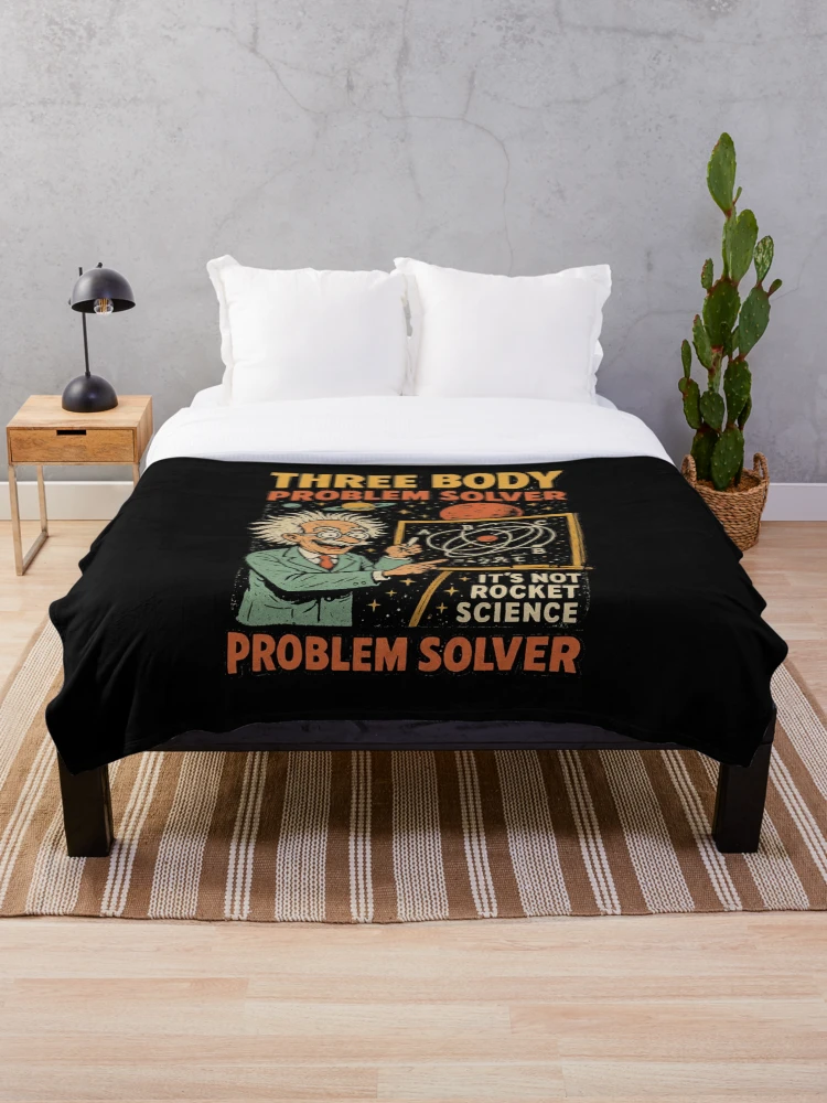Thumbnail 1 of 6, Throw Blanket, 3 Body Problem Solver - 3 Body Problem designed and sold by Random-Reality.