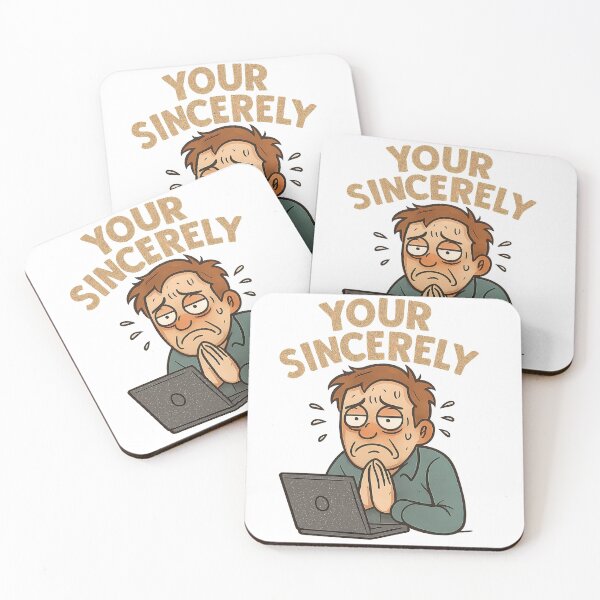Item preview, Your Sincerely — Office Apology Mode designed and sold by Peelya.
