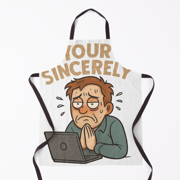Item preview, Your Sincerely — Office Apology Mode designed and sold by Peelya.